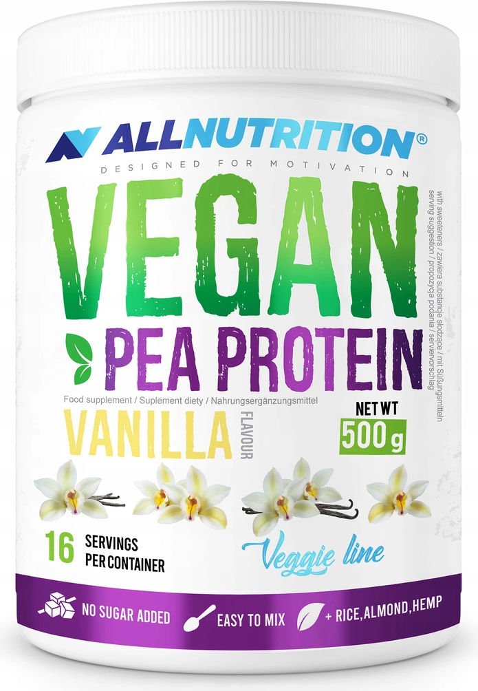 Wega Ska Od Ywka Bia Kowa Vegan Pea Protein G Wanilia Allnutrition