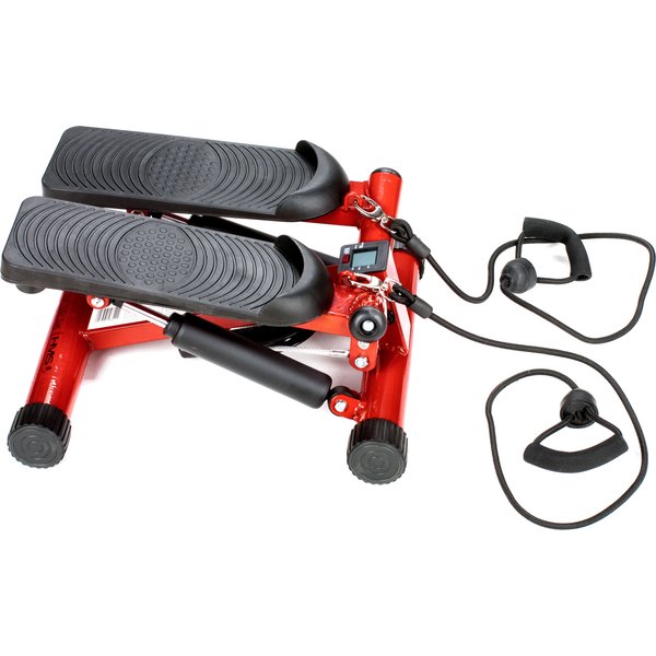 Stepper skrętny z linkami HMS S3032 czerwono czarny Sport Shop pl