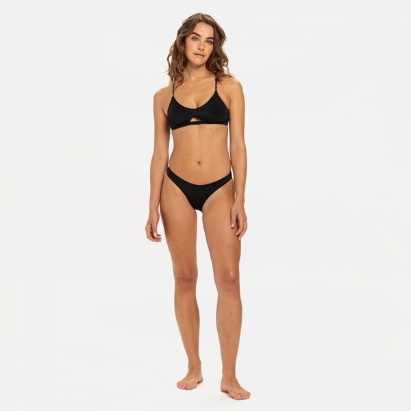 Str J K Pielowy Damski Sarconi Cutout Bralette Bikini Fila Black