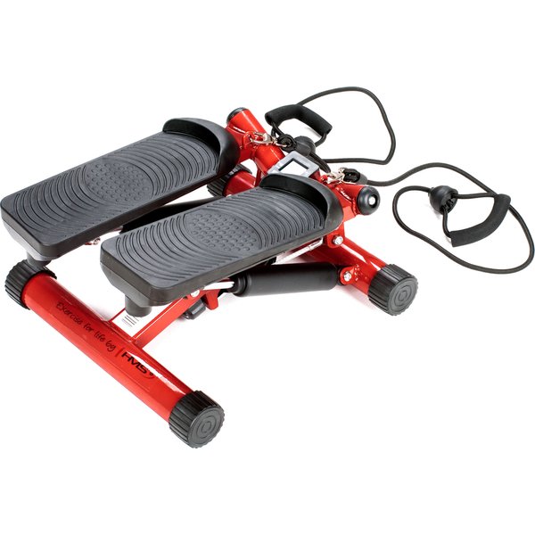 Stepper skrętny z linkami HMS S3032 czerwono czarny Sport Shop pl