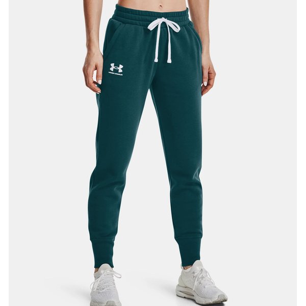 Spodnie Dresowe Damskie Rival Fleece Joggers Under Armour Zielone