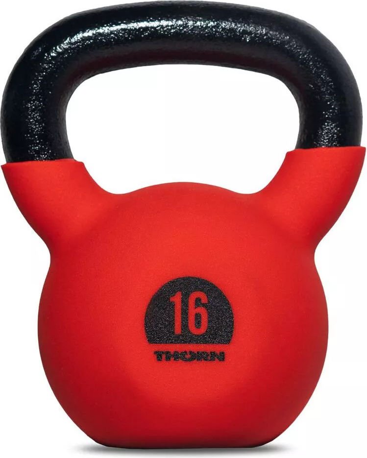 Hantla Kettlebell gumowany Castiron 16kg ThornFit