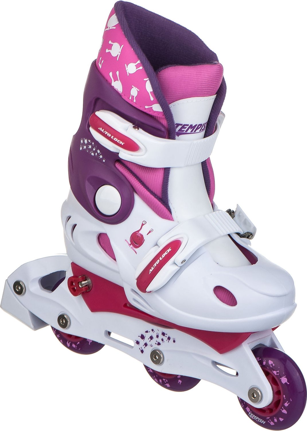 Zestaw rolki regulowane, kask, ochraniacze Tempish Ufo Baby Skate różowe