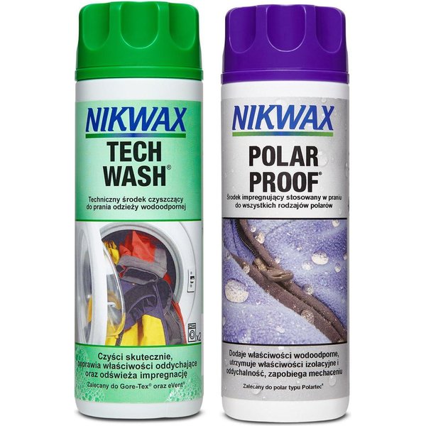 Impregnaty Tech Wash + Polar Proof NikWax