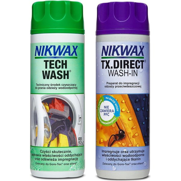 Zestaw impregnatów Tech Wash + TX.Direct Wash-IN 2x300ml Nikwax