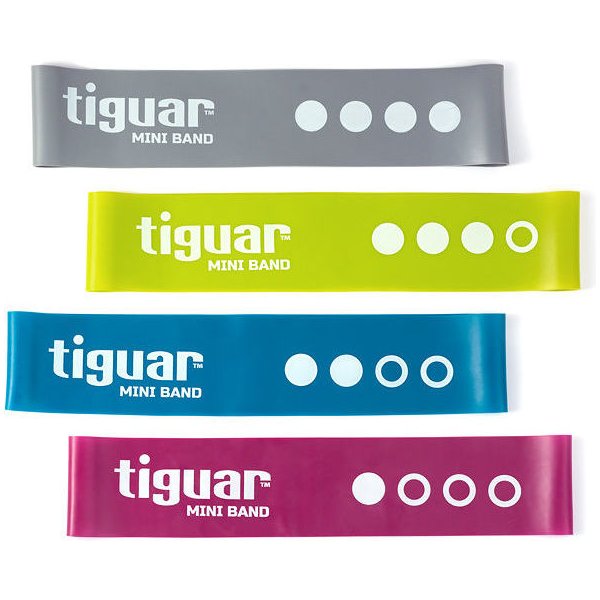 Zestaw gum oporowych do ćwiczeń Mini Bands 4szt Tiguar