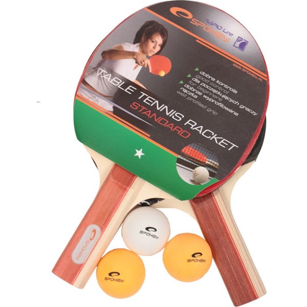 Zestaw do tenisa stołowego: 2 rakietki + piłeczki Spokey Standard Set