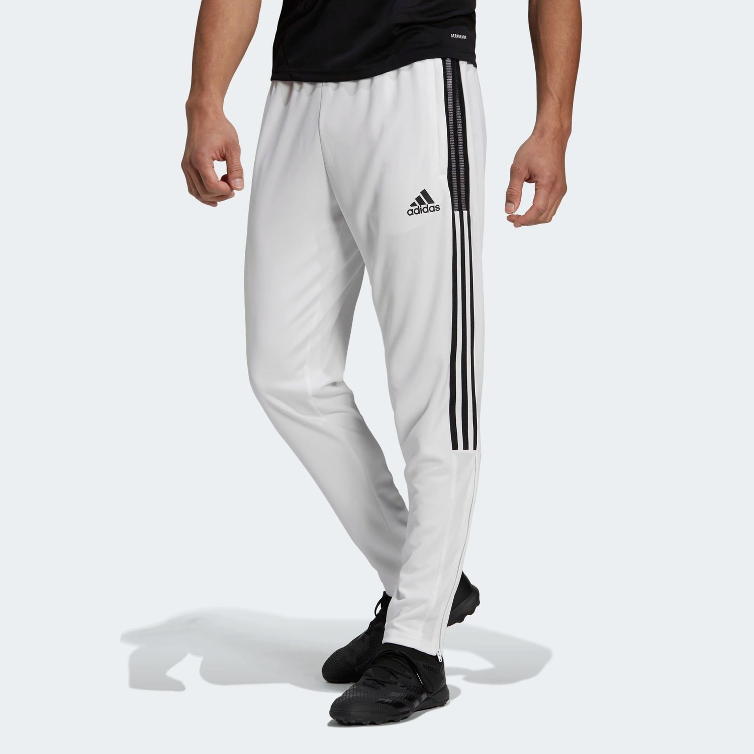 Spodnie dresowe męskie Track Adidas - białe/czarne