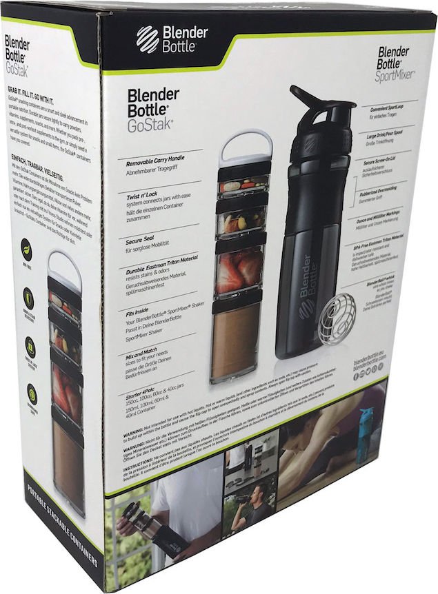 Blender Bottle Classic 28 oz. Shaker and GoStak Starter 3Pak Combo