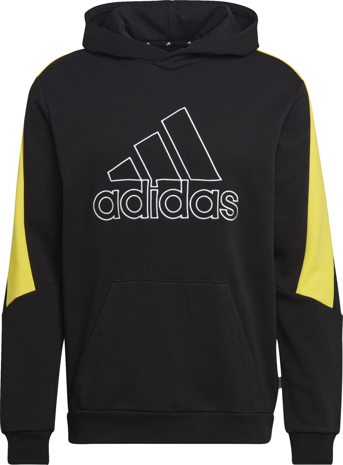 Bluza męska Future Embroidered Badge of Sport Adidas - czarna/żółta