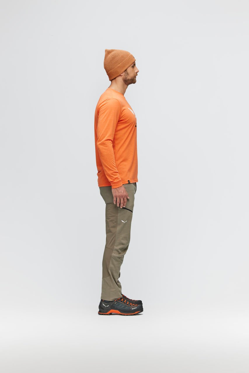 SALEWA T-shirt Uomo Solidlogo Dry M – Cotone Tecnico Traspirante Ad Asciugatura Rapida
