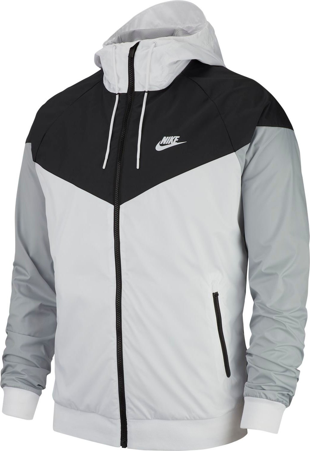 basketbal Onmogelijk Verslaving Kurtka męska Sportswear NSW Windrunner Jacket Nike - biało-szaro-czarna