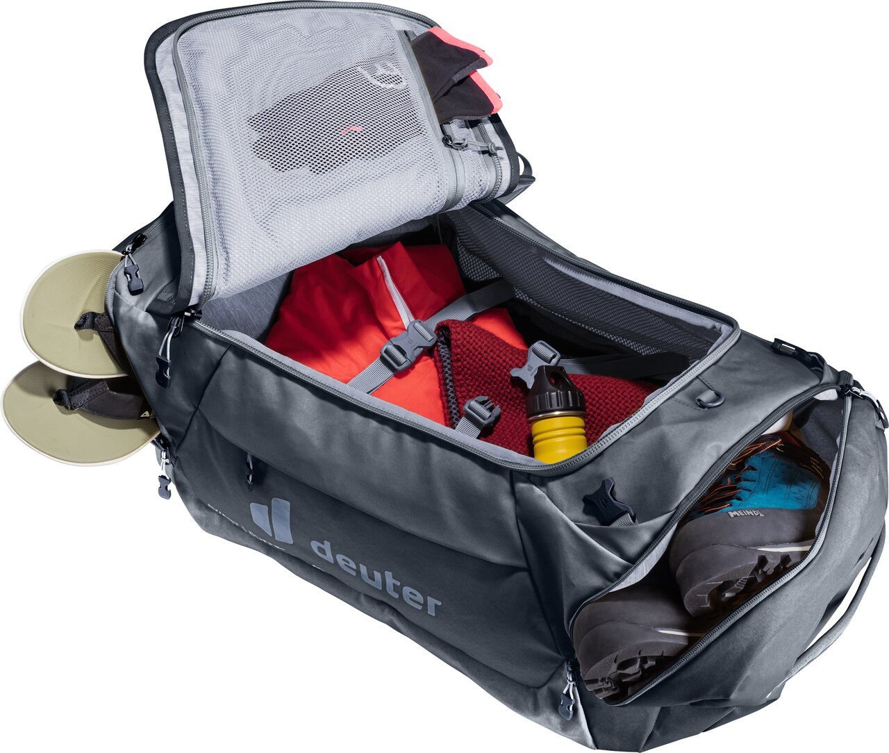 Valise Deuter Duffel Pro Movo 60L Noir - Sac De Voyage Polyvalent
