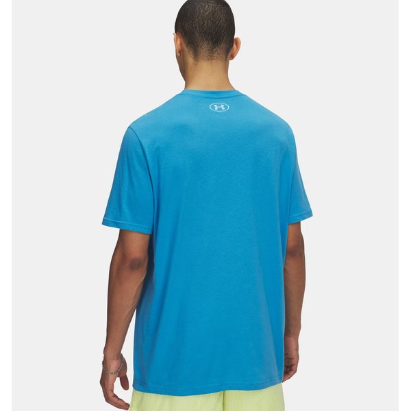 Koszulka męska Foundation Update Under Armour - Ether Blue / Sonic Yellow