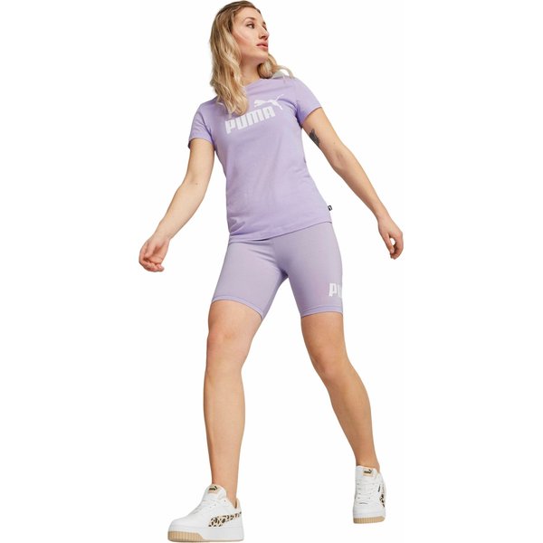 Spodenki damskie Essentials Logo Puma - fioletowe