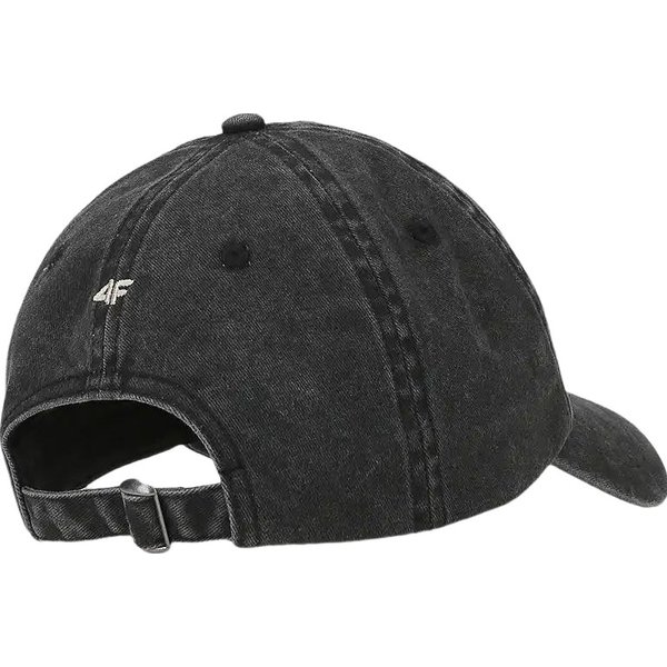 Czapka z daszkiem ACABF374 4F - głęboka czerń