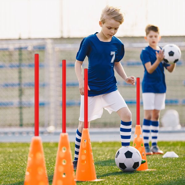 Laska gimnastyczna 80cm Gymtek - 80cm czerwona