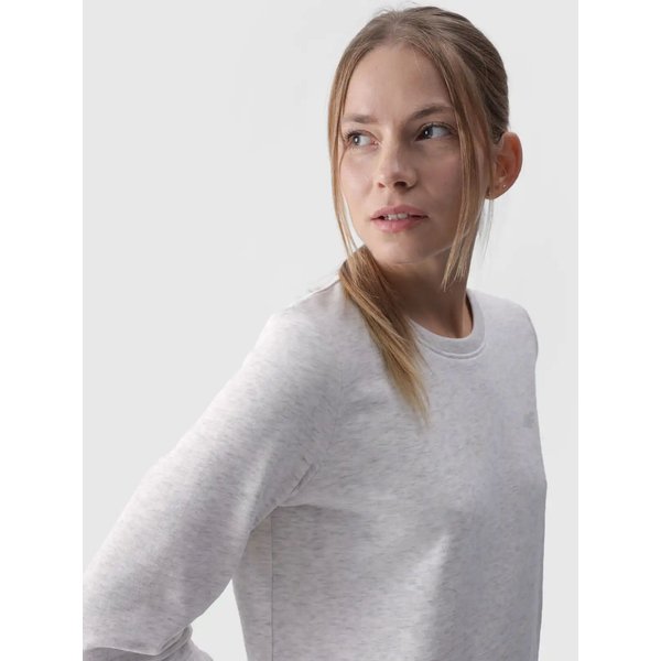 Bluza damska 4FWMM00TSWSF1469 4F - chłodny jasny szary melanż