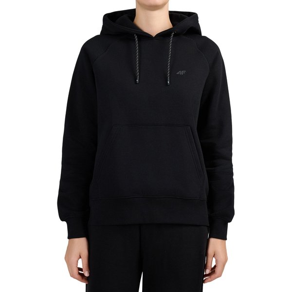 Bluza damska z kapturem F2536 4F - głęboka czerń