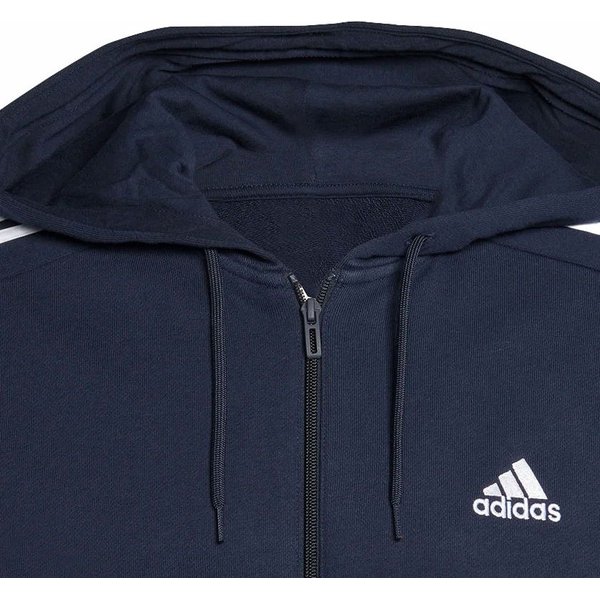 Bluza męska Essentials French Terry 3-Stripes Full-Zip Hoodie Adidas