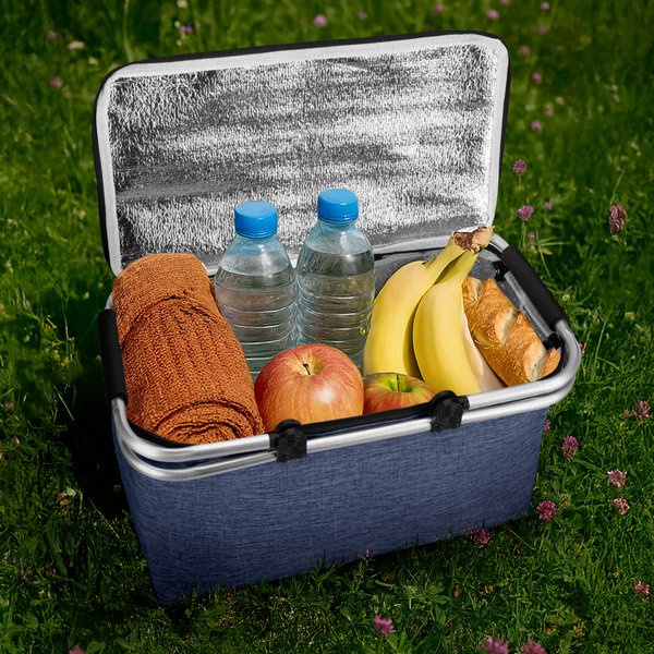 Kosz piknikowy, termiczny Outtec - granatowy