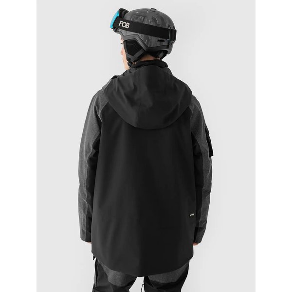 Kurtka snowboardowa męska TTJAM511 4F - głęboka czerń