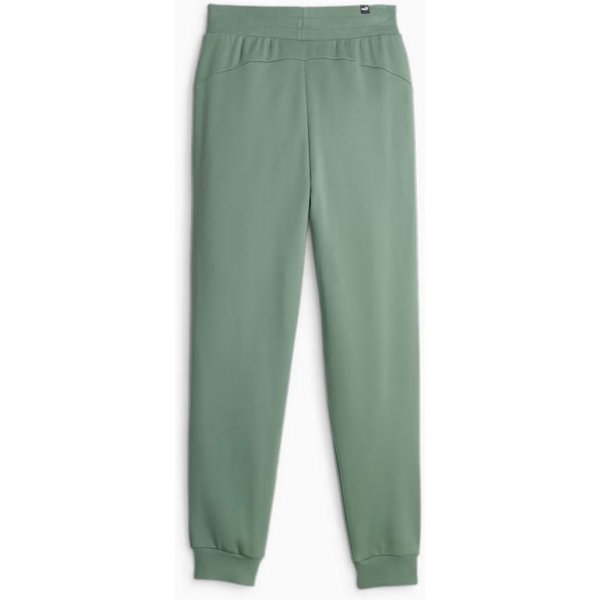Spodnie dresowe damskie ESS+ Embroidery High-Waist Puma - zielone