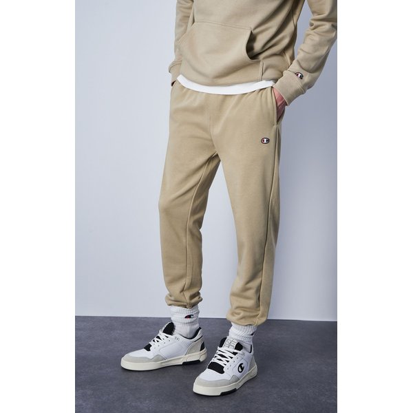 Spodnie dresowe męskie Minimal C Logo Joggers Legacy Champion - beżowe