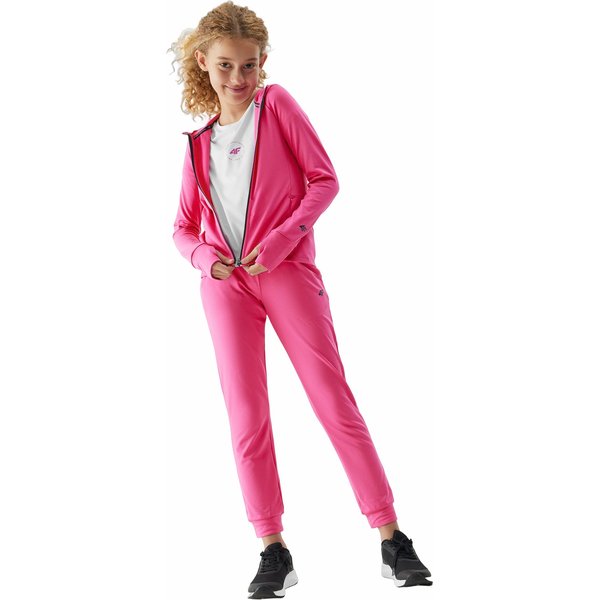 Bluza dziewczęca 4FJAW23TFSWF197 4F - fuksja