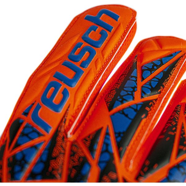 Rękawice bramkarskie Attrakt Starter Latexfree Solid Reusch - hyper orange/electric blue