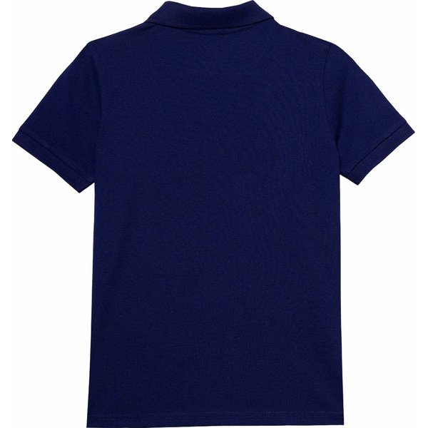 Koszulka chłopięca polo 4FJWSS24TPTSM124 4F - granat
