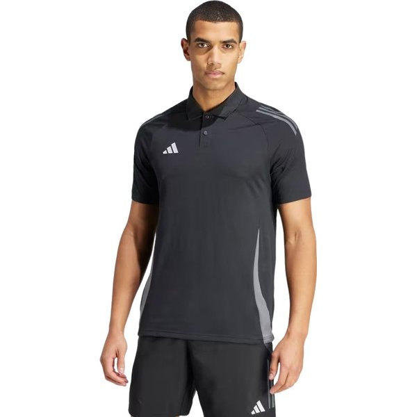 Koszulka męska Tiro 24 Competition Polo Adidas - Black/Team Dark Grey
