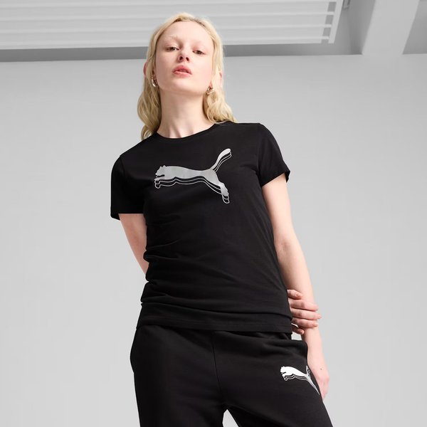 Koszulka damska Ess Metallic Puma - black