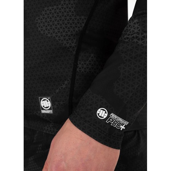 Longsleeve męski Mens Rash Longsleeve Net Camo 2 Pitbull West Coast - czarny