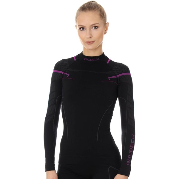 Longsleeve termoaktywny damski Thermo Brubeck - black