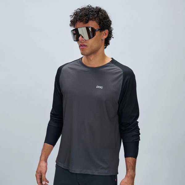 Longsleeve rowerowy męski Motion Air 3/4 Jersey POC - Sylvanite Grey