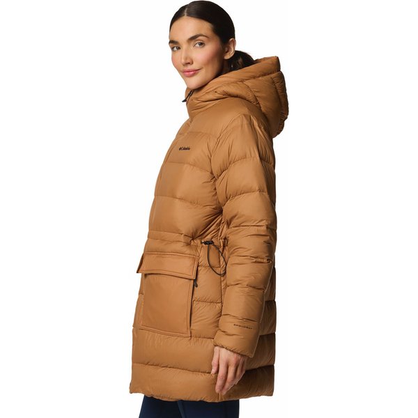 Płaszcz puchowy damski Harmony Falls Mid Down Columbia - Camel Brown