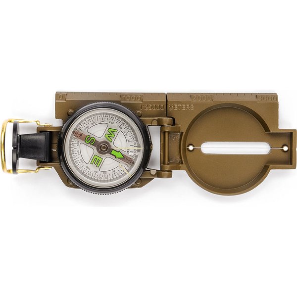 Busola metalowa z linijką Meteor