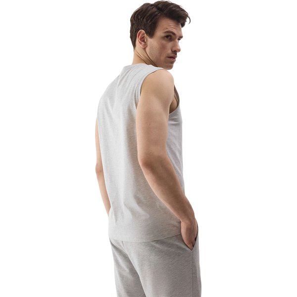Bezrękawnik męski 4FWSS24TSLEM075 4F - chłodny jasny szary melanż