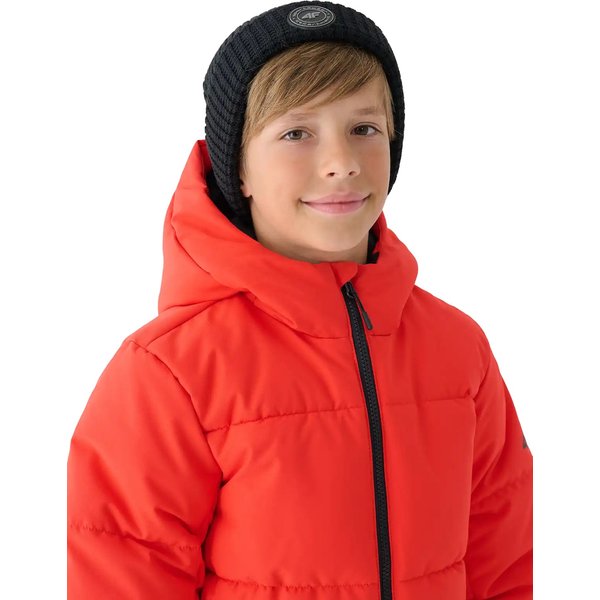 Kurtka narciarska juniorska TTJAM534 4F - czerwony