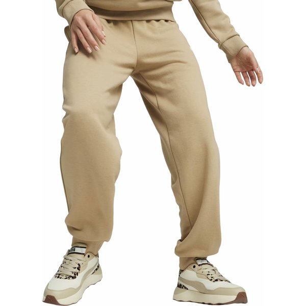 Spodnie dresowe damskie ESS Small Logo Puma - beżowe