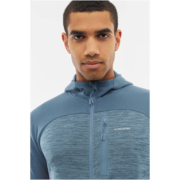 Bluza męska Delmore Viking - niebieski/pomarańczowy