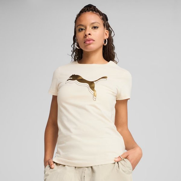 Koszulka damska Ess Metallic Puma - alpine snow