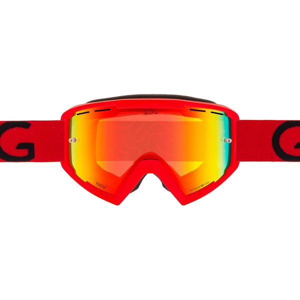 Gogle rowerowe MTB Firefly GOG Eyewear - matowy czerwony/polychromatic red