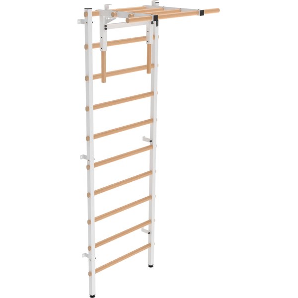 Drabinka gimnastyczna 240x80 cm z drążkiem do ćwiczeń EH-DG05 + DA31 Endorfit - biała