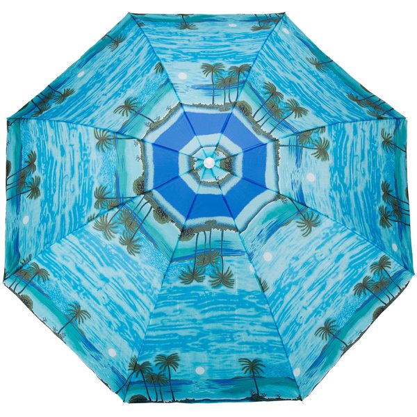 Parasol ogrodowy, plażowy, łamany Outtec - niebieski