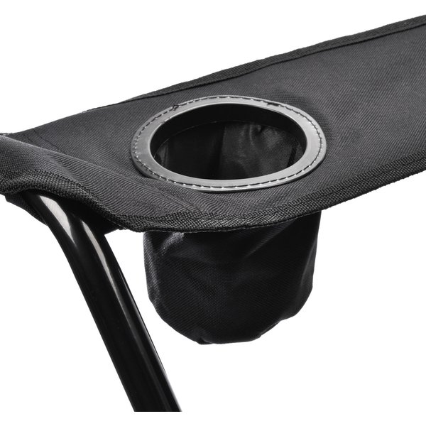 Krzesło turystyczne składane Hiker Meteor - czarne