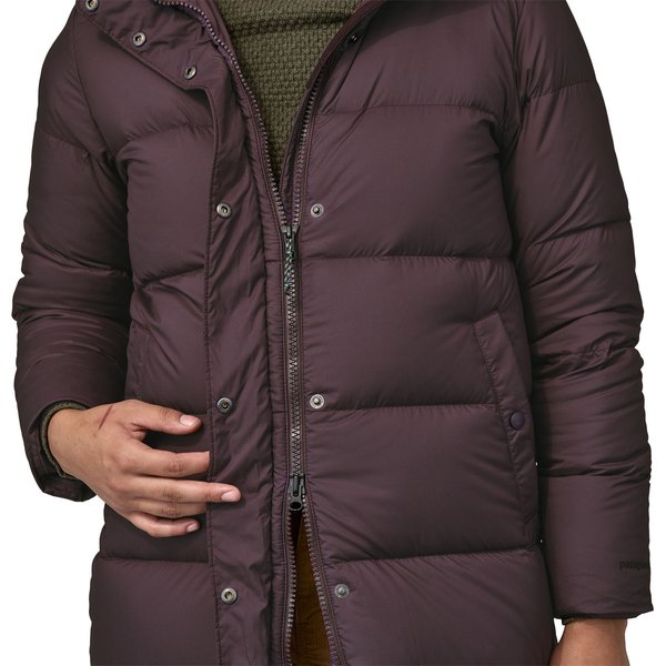 Płaszcz puchowy damski Silent Down Long Parka Patagonia - black