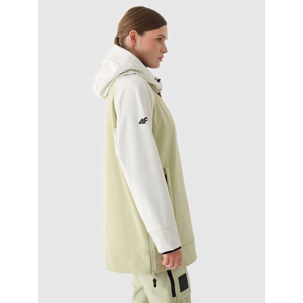 Bluza snowboardowa damska FOB TSOFF289 4F - oliwkowy