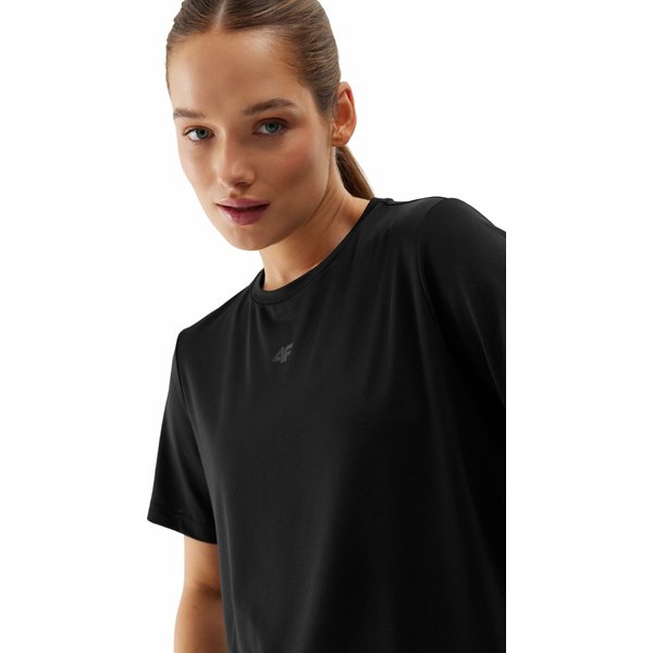 Koszulka damska 4FWSS24TFTSF709 4F - głęboka czerń